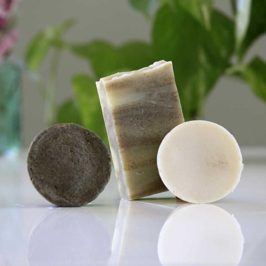 Coffret Zéro Déchet Emeraude corps & cheveux naturel – Argile verte & Ortie – imperfections