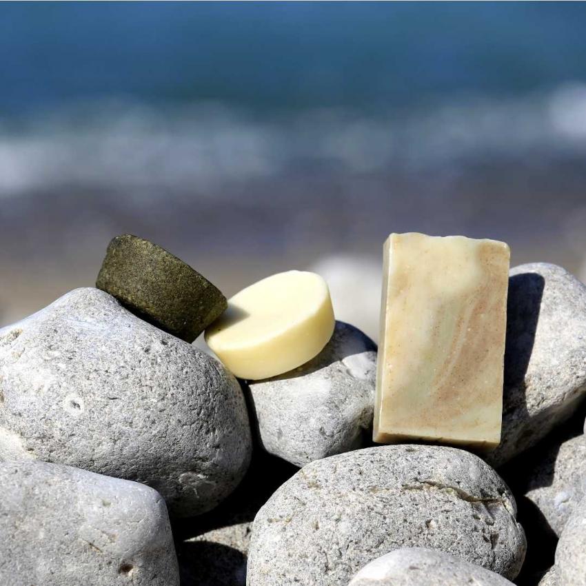 Coffret Zéro Déchet Emeraude corps & cheveux naturel – Argile verte & Ortie – imperfections