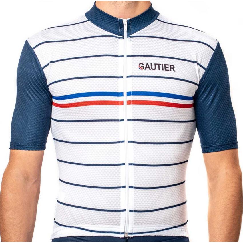 Maillot Vélo Marinière Mesh2Dry