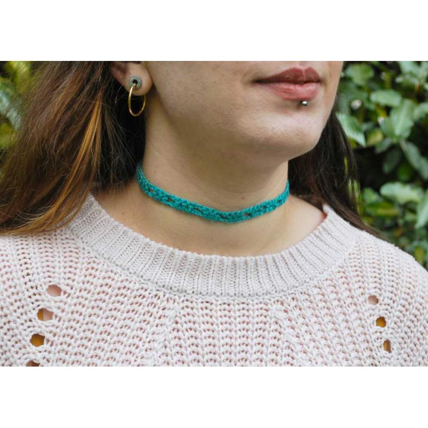 Collier Ras-de-Cou Sally Vert