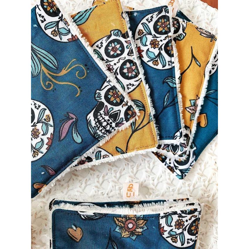 Cotons démaquillants tête de mort