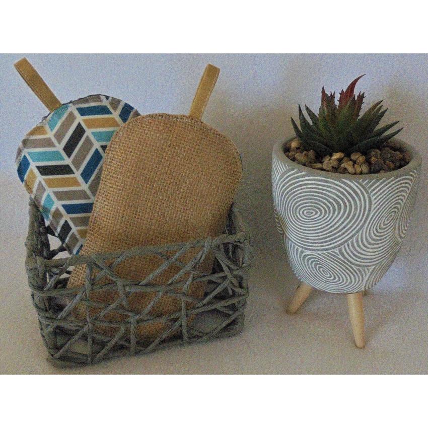 Lot de 2 éponges lavables graphique milti-color