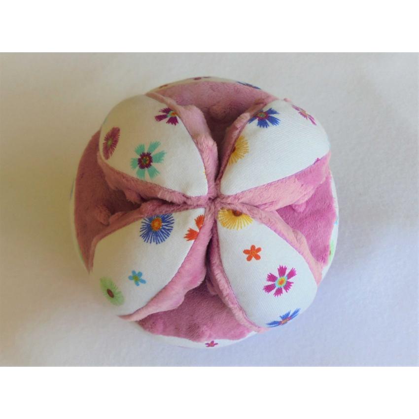 Balle de préhension petites fleurs