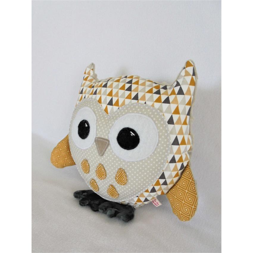 Chouette d'éveil sensoriel ( graphiques Ocre )