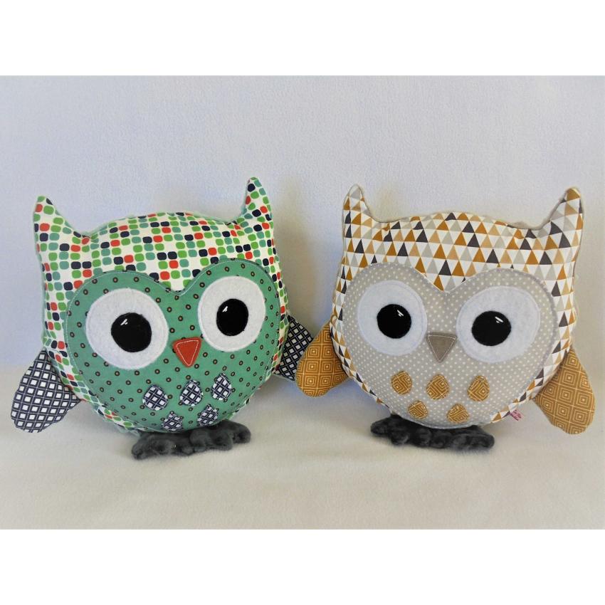 Chouette d'éveil sensoriel ( graphiques Ocre )