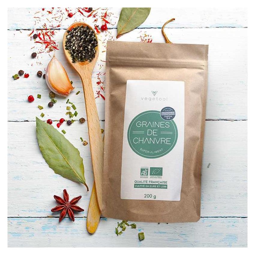 Graines de Chanvre biologiques - 200 g