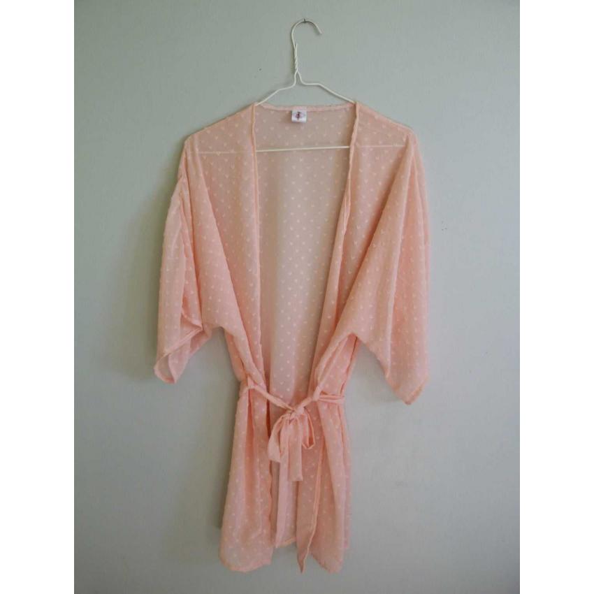 Peignoir Kimono Rose pastel