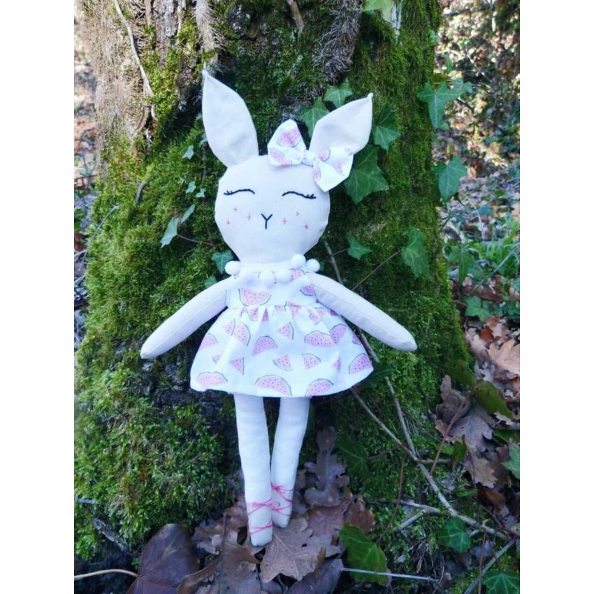 Poupée Lapine en tissus