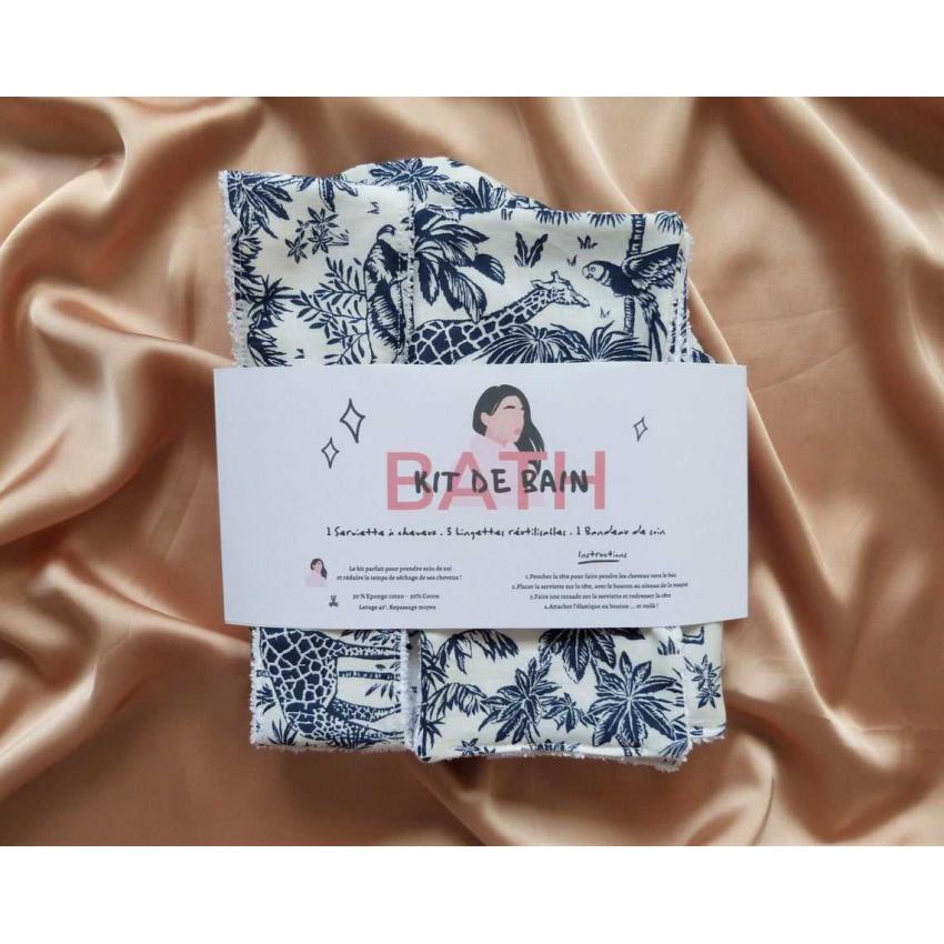 Kit de Bain motif Savane