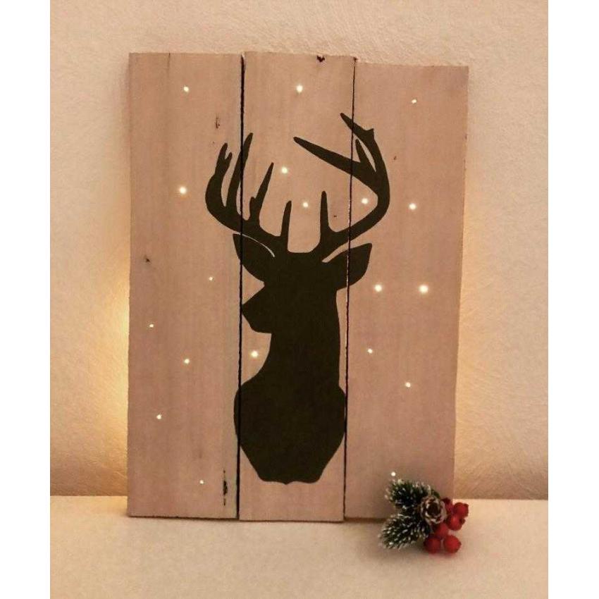 Panneau lumineux tête de cerf