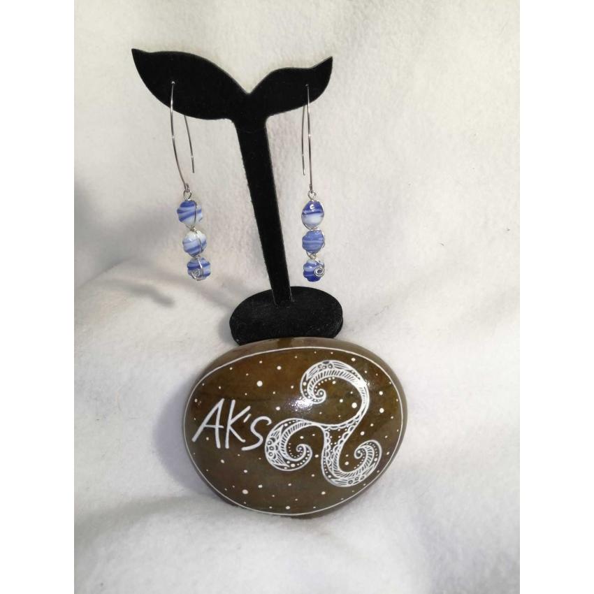 boucles d'oreilles facteur de verre