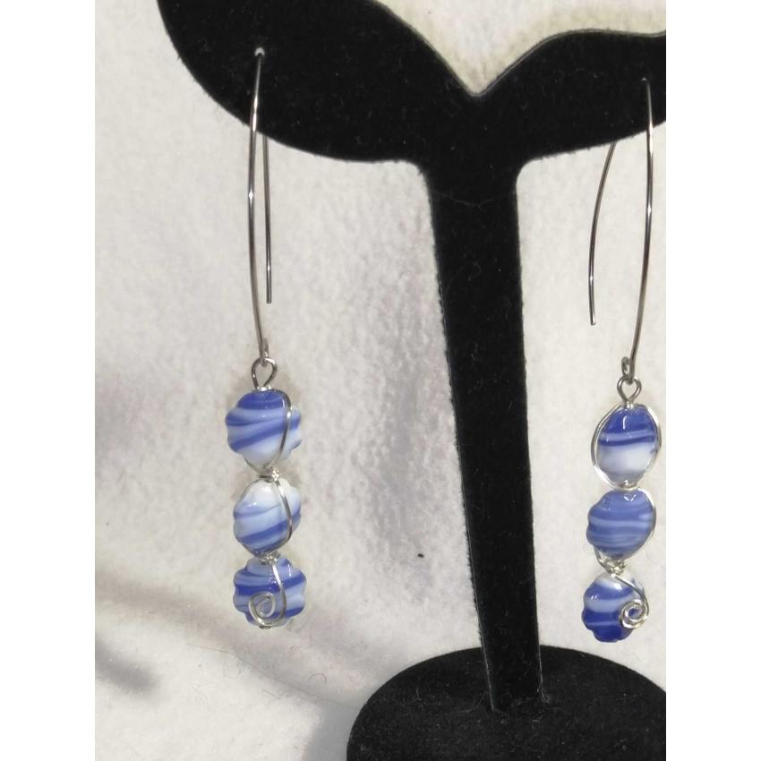 boucles d'oreilles facteur de verre