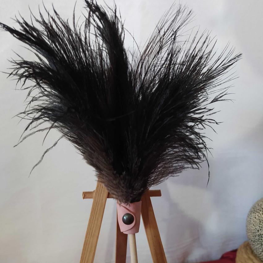 Plumeau en véritable plumes d'autruche collection Saphir