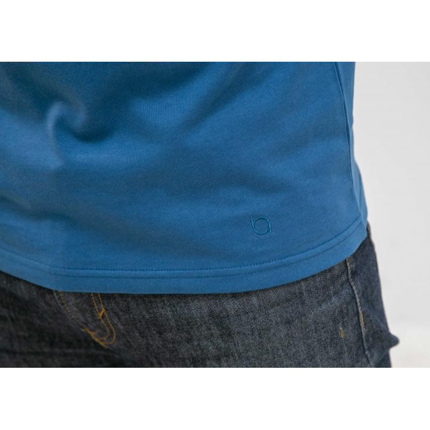 T-shirt premium et durable 100% coton bio - Bleu - 340gr/m2