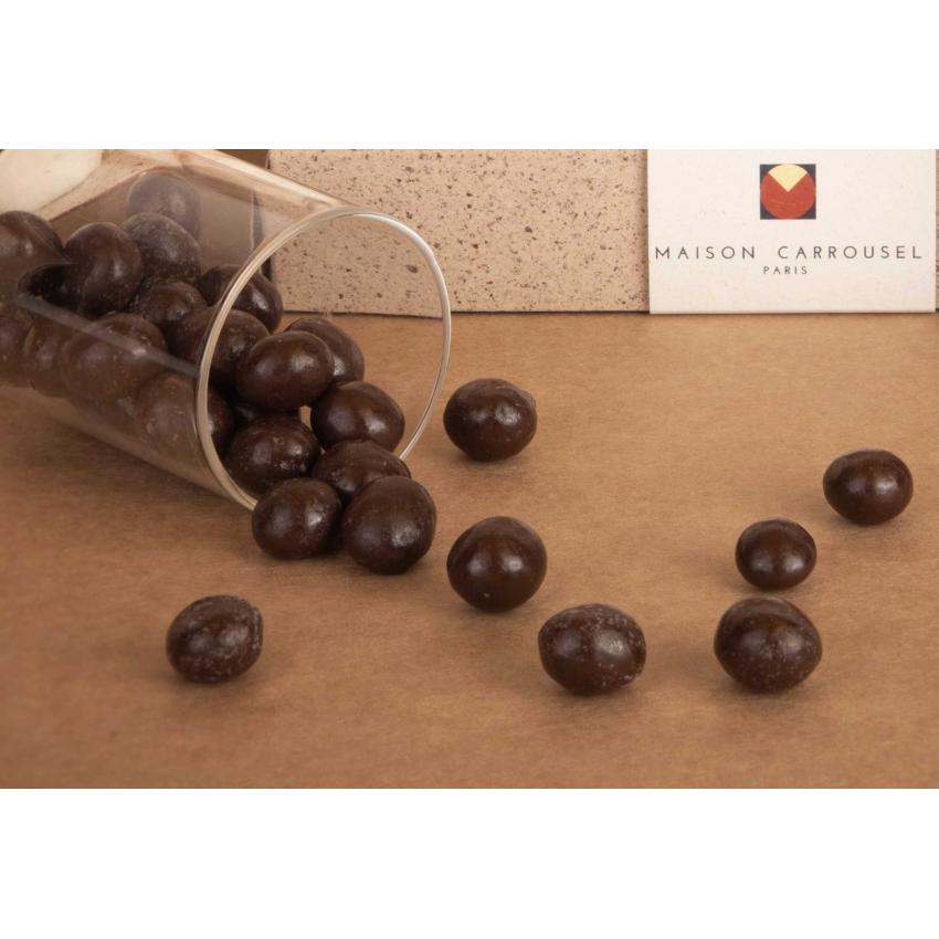 Nougatine enrobée de chocolat noir