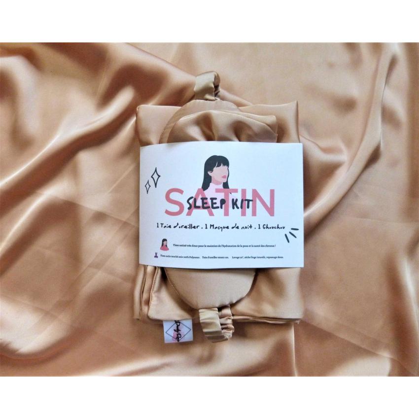 Kit de Sommeil en satin touché soie