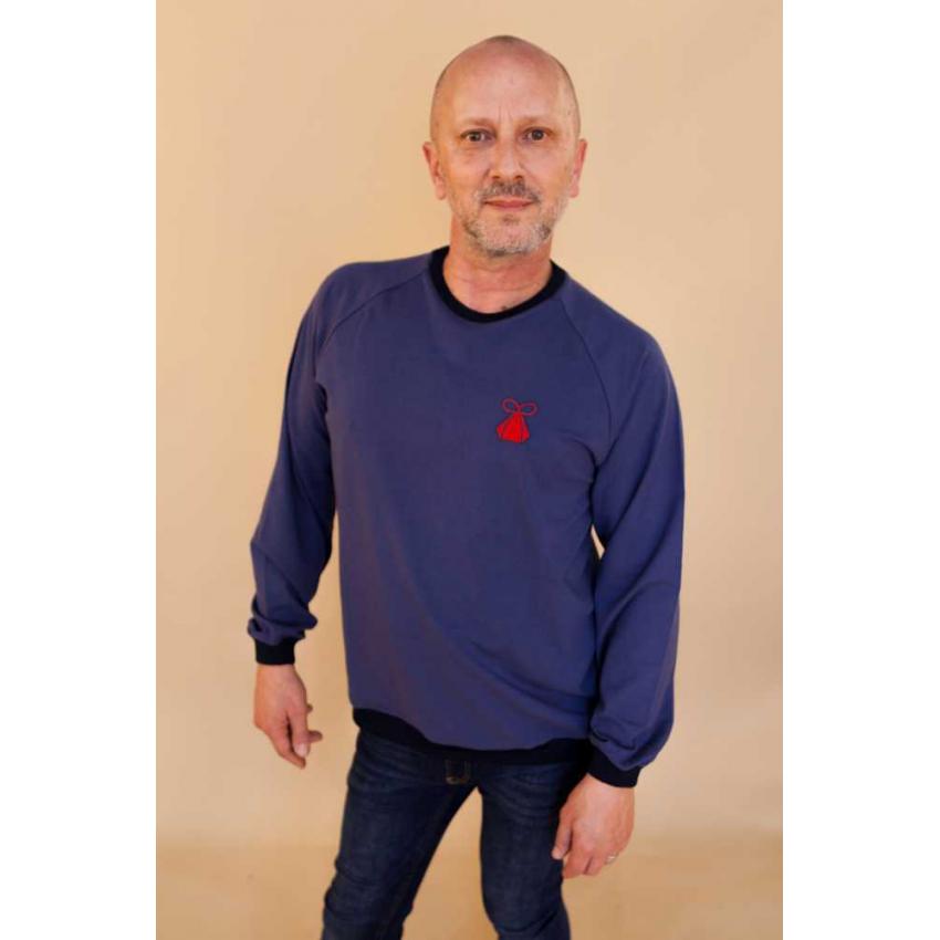 Sweat éco-responsable mixte Indigo ⎮ Koudougou Dos