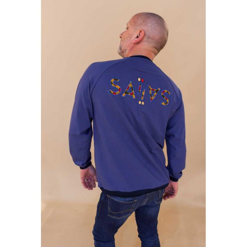 Sweat éco-responsable mixte Indigo ⎮ Koudougou Dos