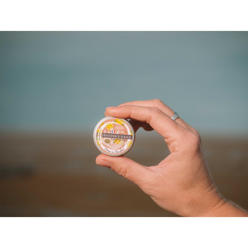Dentifrice Solide Citron Charbon certifié Bio