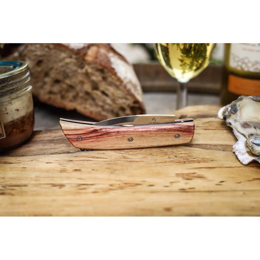 Couteau Solen "Ostréicole" en Bois de Rose.