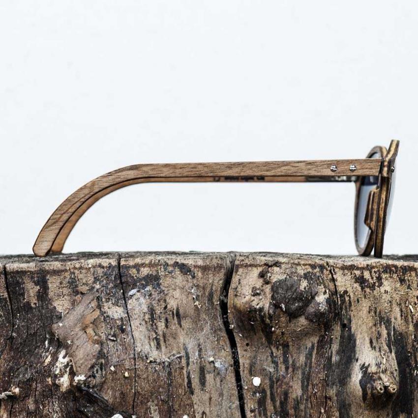 Lunettes de soleil en bois Made in France MXP Noyer