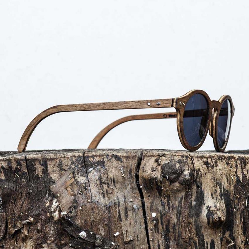Lunettes de soleil en bois Made in France MXP Noyer