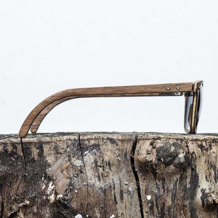 Lunettes de soleil en bois Made in France CFE Noyer