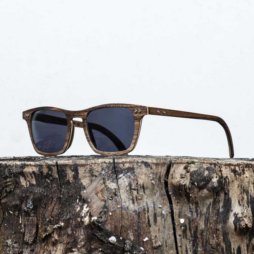 Lunettes de soleil en bois Made in France CFE Noyer