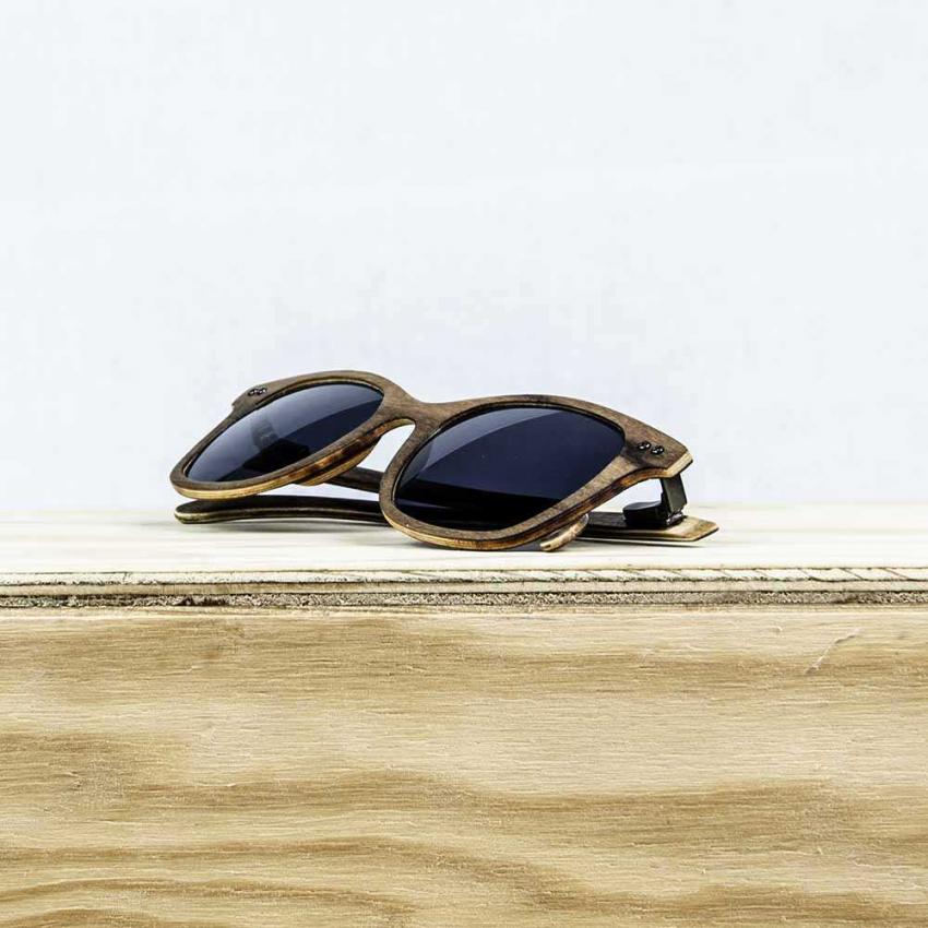Lunettes de soleil en bois Made in France AUR Noyer