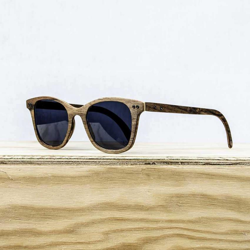 Lunettes de soleil en bois Made in France AUR Noyer