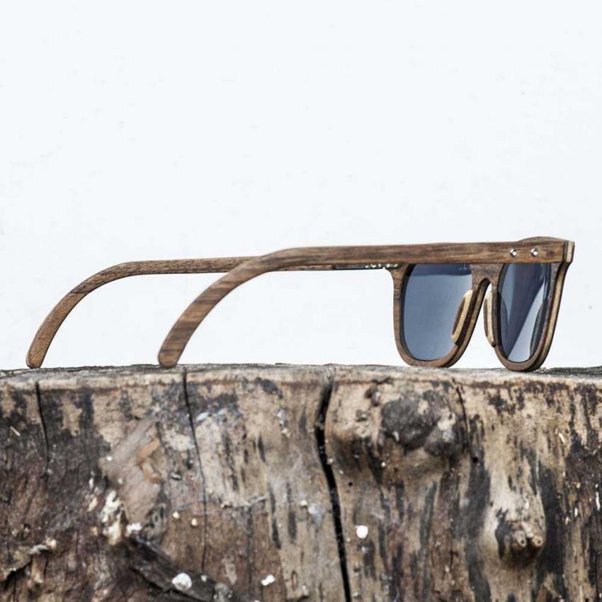Lunettes de soleil en bois Made in France NTR Noyer