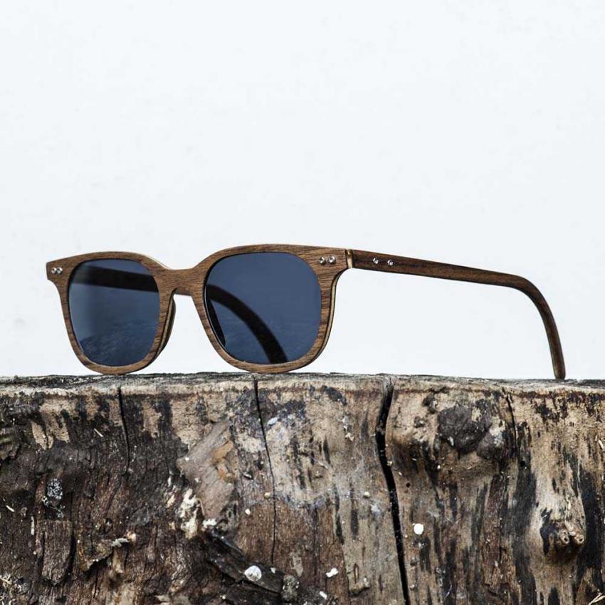 Lunettes de soleil en bois Made in France NTR Noyer