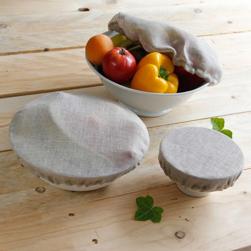 Trio Couvres Plats en Lin