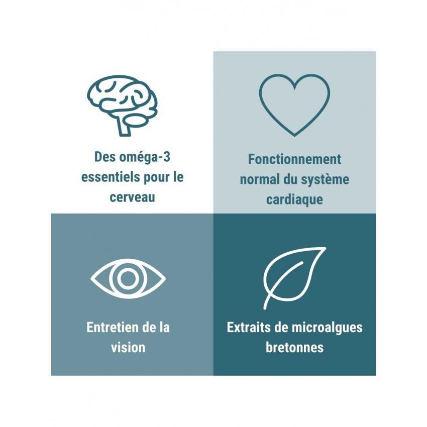 Complément alimentaire Omégas-3 100% Vegan