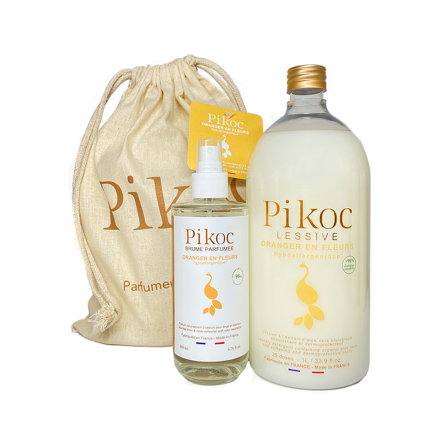 Pochette Duo Lessive + Brume: Oranger en Fleurs
