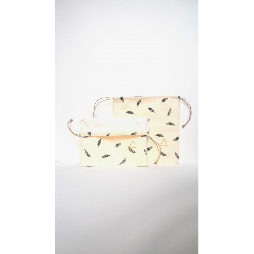 Sacs à vrac Plumes noires, une aide précieuse pour vos courses.