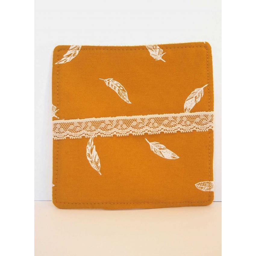 Coton lavable Plumes blanches : Un petit coton tout mignon