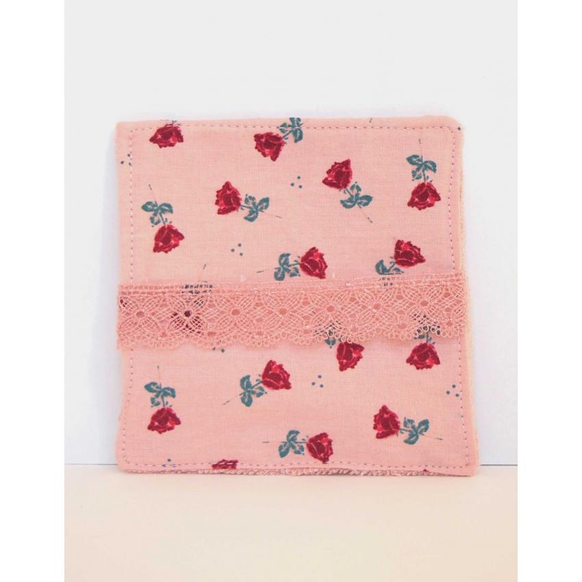 Coton lavable Roses : Un petit coton tout mignon