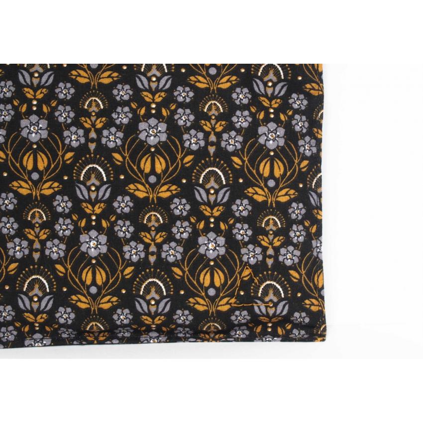 Lot 5 cotons lavables Flora noir, à adopter avec douceur.