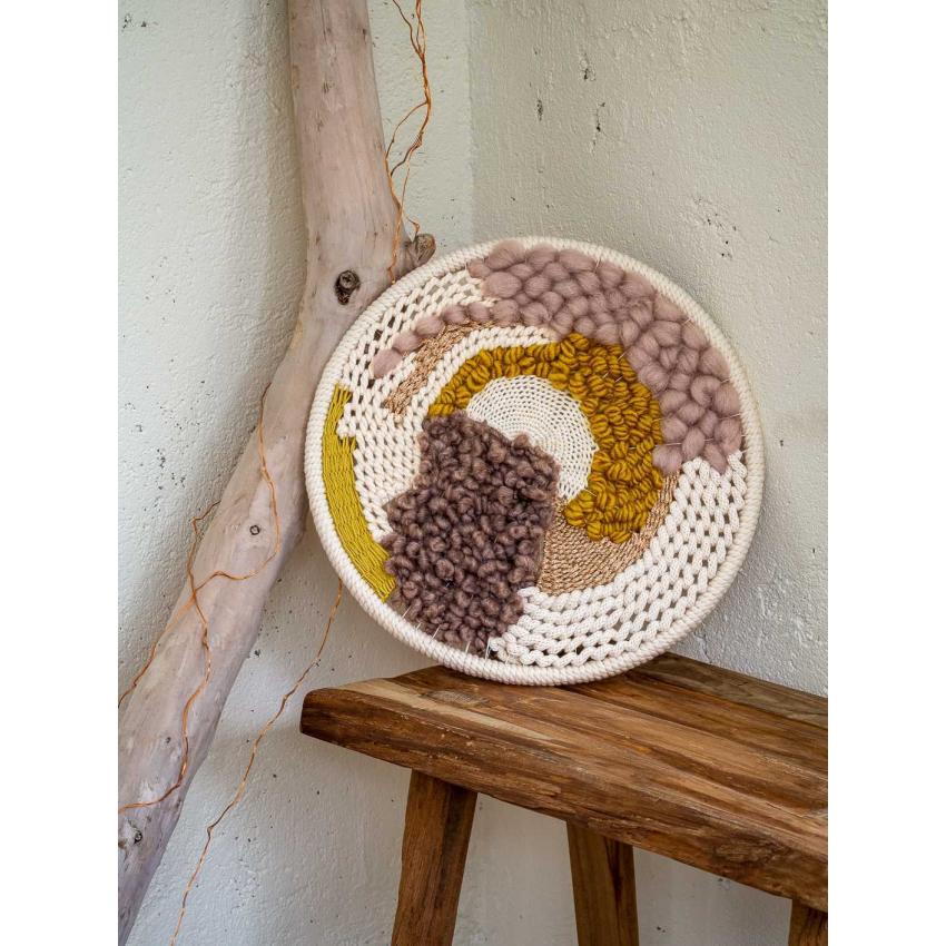 Tissage rond "jaune"