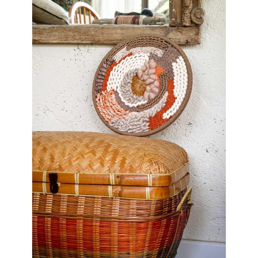 Tissage rond "orange"