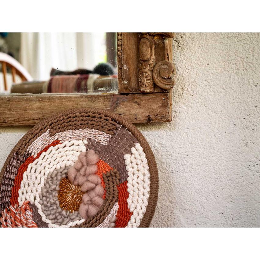 Tissage rond "orange"