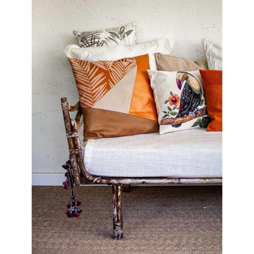 Coussin patch de matières