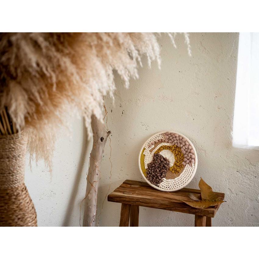 Tissage rond "jaune"