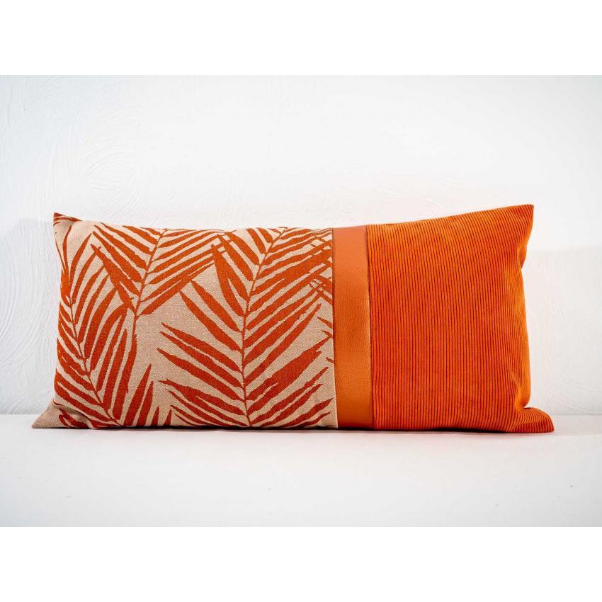 Coussin patch de matières