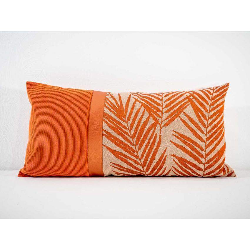 Coussin patch de matières