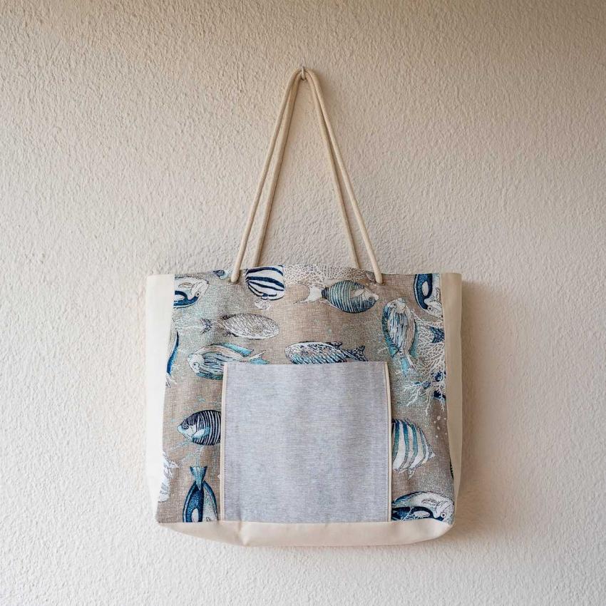 Sac de plage "poissons"