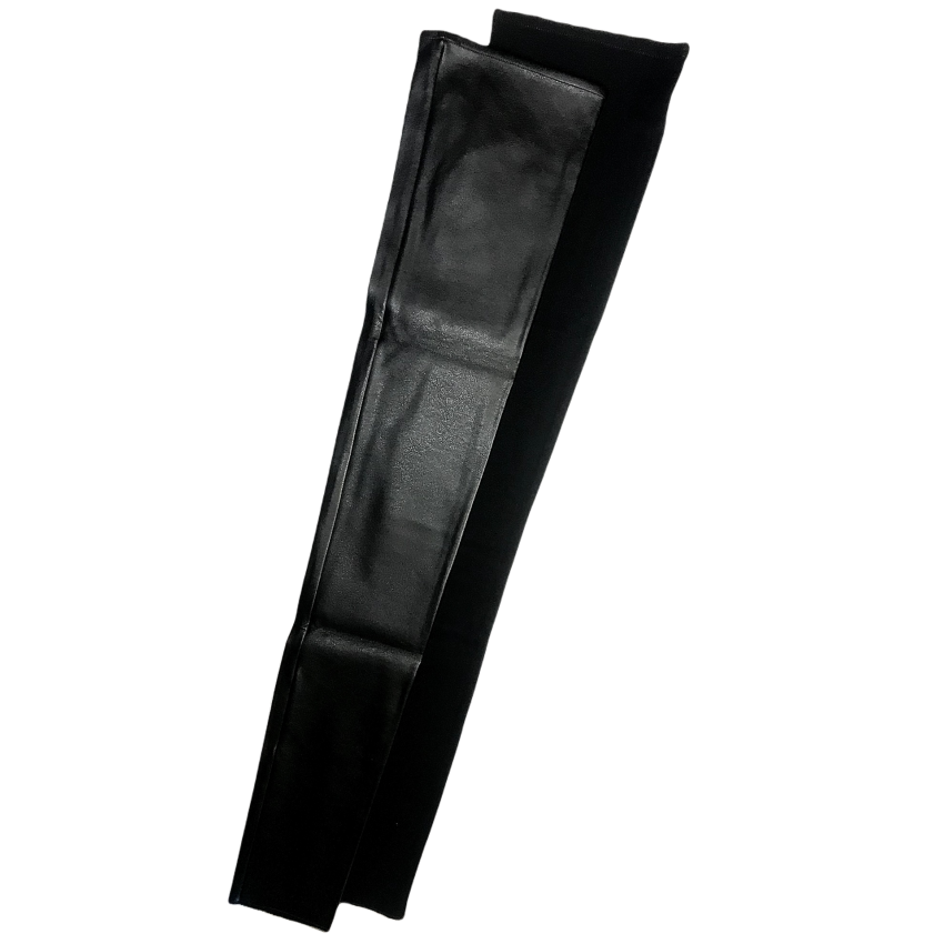 Manchons noir jersey viscose ou jersey enduit