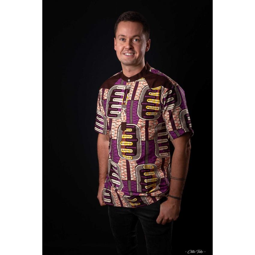 Tshirt Col Mao Homme