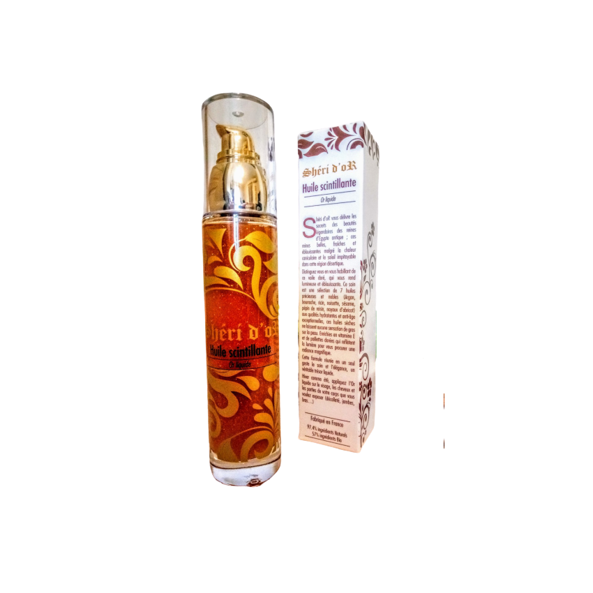 Huile Scintillante Or Liquide de Shéri d'oR (50ml)